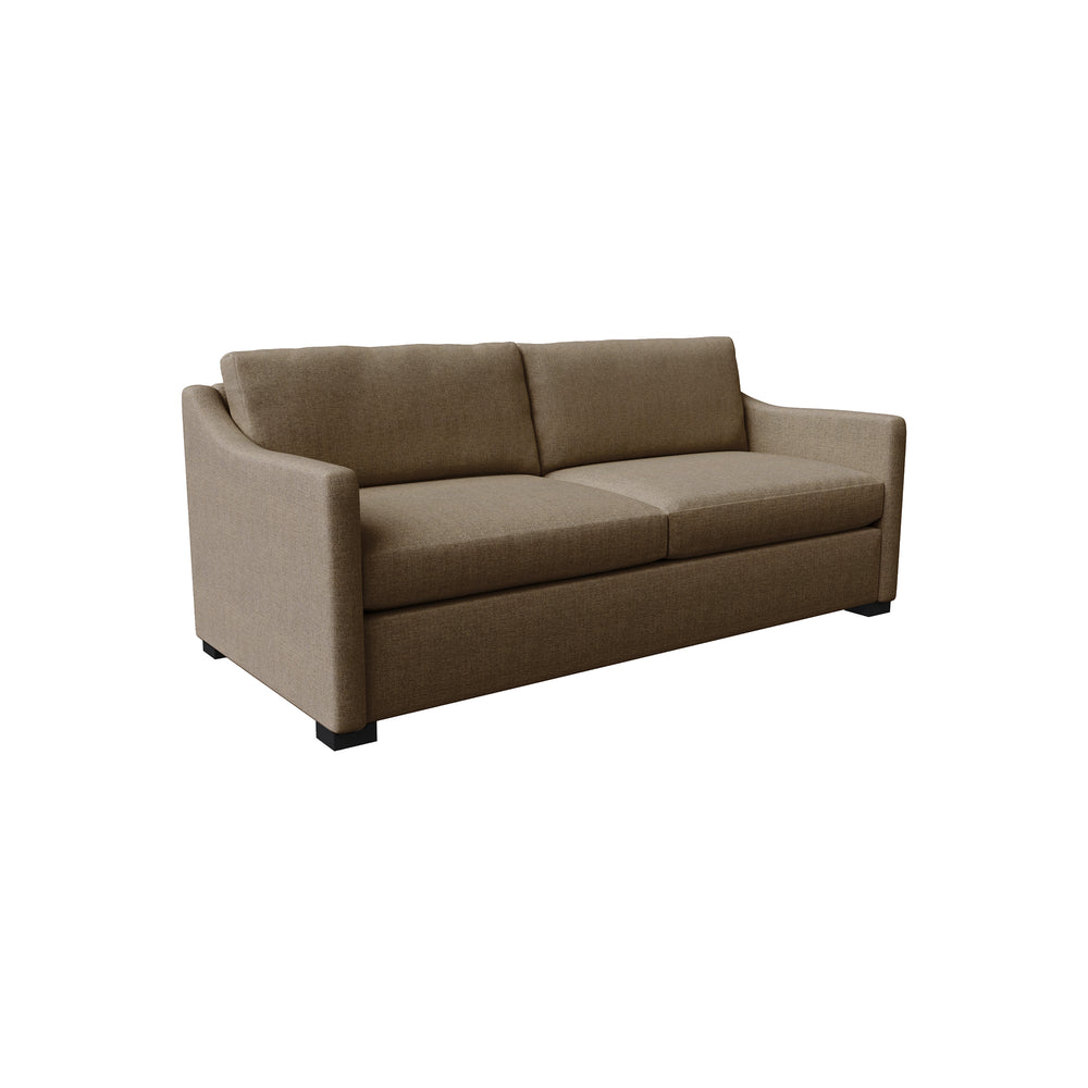 Nativa Interiors Ashley Sofa Deep Plush Solid + Manufactured Wood / Revolution Performance Fabrics® Commercial Grade Deep Plush Sofa Brown 83.00"W x 44.00"D x 34.00"H