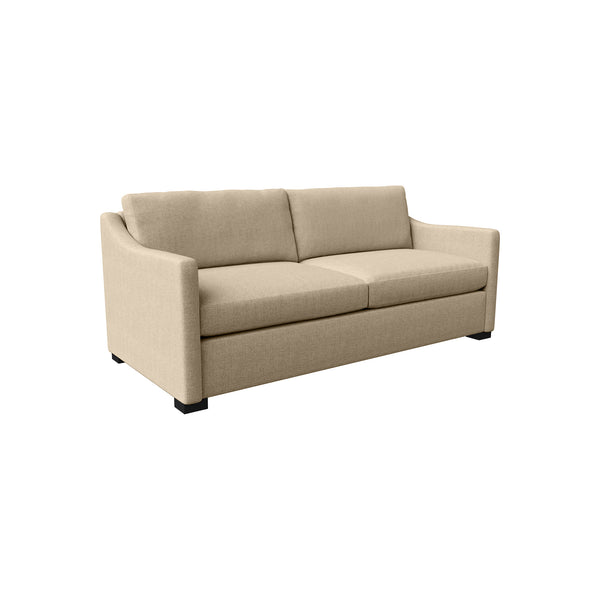 Nativa Interiors Ashley Sofa Deep Plush Solid + Manufactured Wood / Revolution Performance Fabrics® Commercial Grade Deep Plush Sofa Flax 83.00"W x 44.00"D x 34.00"H