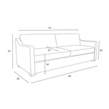 Nativa Interiors Ashley Solid + Manufactured Wood / Revolution Performance Fabrics® Commercial Grade Sofa Off White 83.00"W x 39.00"D x 34.00"H