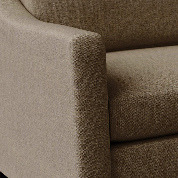 Nativa Interiors Ashley Solid + Manufactured Wood / Revolution Performance Fabrics® Commercial Grade Sofa Brown 83.00"W x 39.00"D x 34.00"H