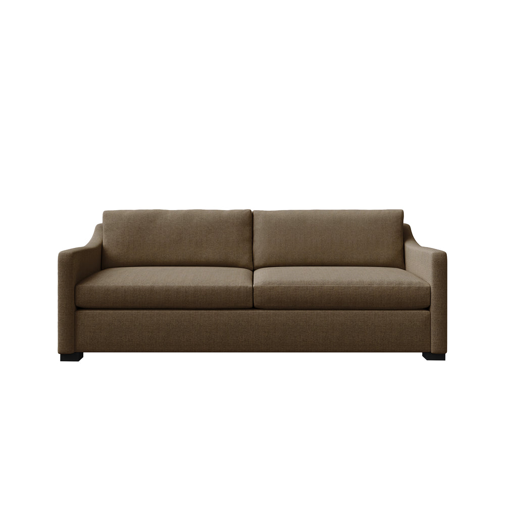 Nativa Interiors Ashley Sofa Deep Plush Solid + Manufactured Wood / Revolution Performance Fabrics® Commercial Grade Deep Plush Wide Sofa Brown 95.00"W x 44.00"D x 34.00"H