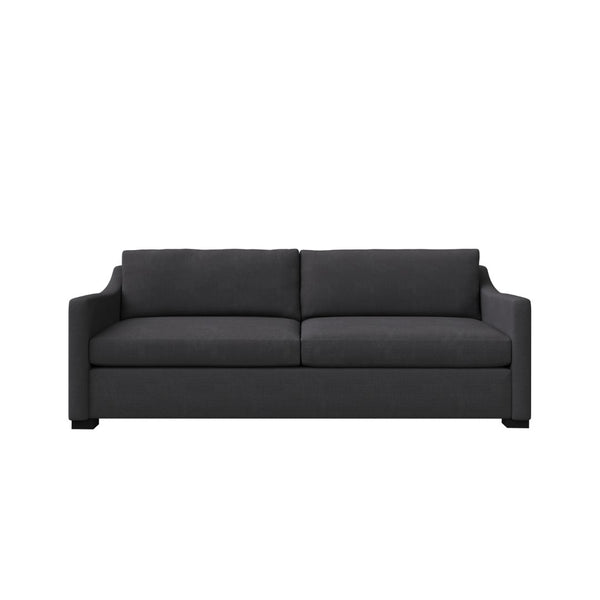 Nativa Interiors Ashley Sofa Deep Plush Solid + Manufactured Wood / Revolution Performance Fabrics® Commercial Grade Deep Plush Wide Sofa Charcoal 95.00"W x 44.00"D x 34.00"H