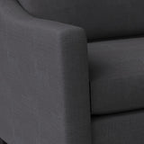 Nativa Interiors Ashley Solid + Manufactured Wood / Revolution Performance Fabrics® Commercial Grade Sofa Charcoal 83.00"W x 39.00"D x 34.00"H
