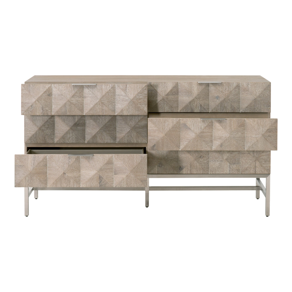 Essentials for Living Traditions Atlas 6-Drawer Double Dresser 6152.NG/BSTL