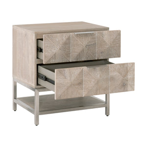 Essentials for Living Traditions Atlas 2-Drawer Nightstand 6150.NG/BSTL