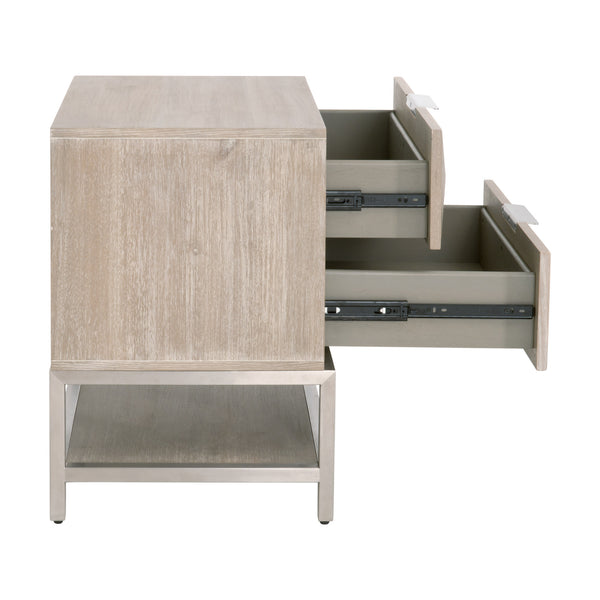 Essentials for Living Traditions Atlas 2-Drawer Nightstand 6150.NG/BSTL