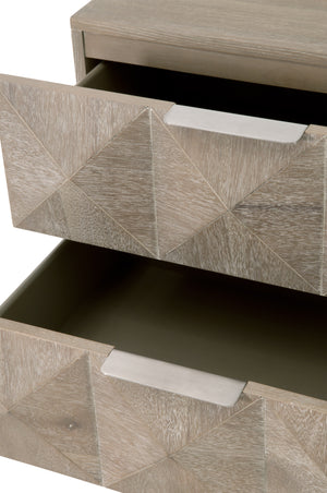 Essentials for Living Traditions Atlas 2-Drawer Nightstand 6150.NG/BSTL