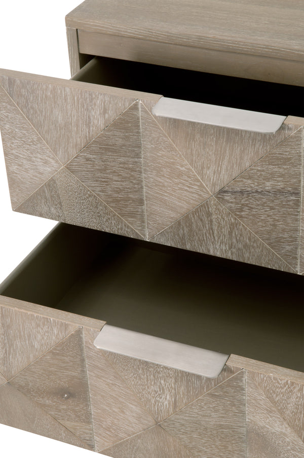 Essentials for Living Traditions Atlas 2-Drawer Nightstand 6150.NG/BSTL