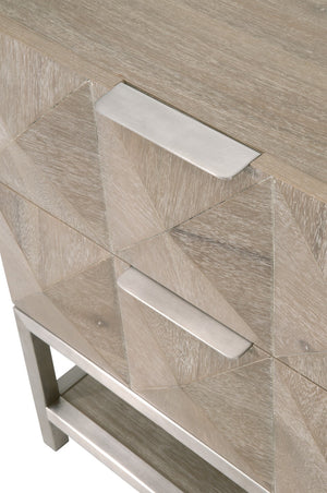 Essentials for Living Traditions Atlas 2-Drawer Nightstand 6150.NG/BSTL