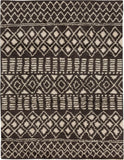 Kasbah Atlas Hand Woven Wool Geometric/Striped Modern/Contemporary Area Rug