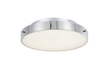 Bethel Chrome LED Flush Mount in Metal & Acrylic