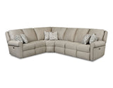 Key Note 341-15P, 55, 16P, 90P Transitional Power Headrest Reclining Sectional [Made to Order - 2 Week Build Time]