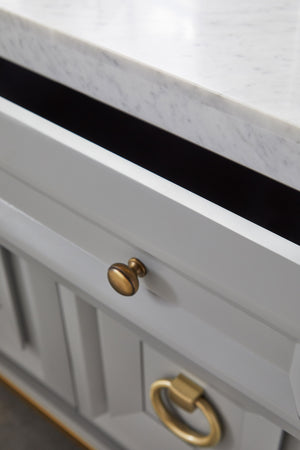 Essentials for Living Traditions Azure Carrera Media Chest 6154.DGR-BGLD/WHT