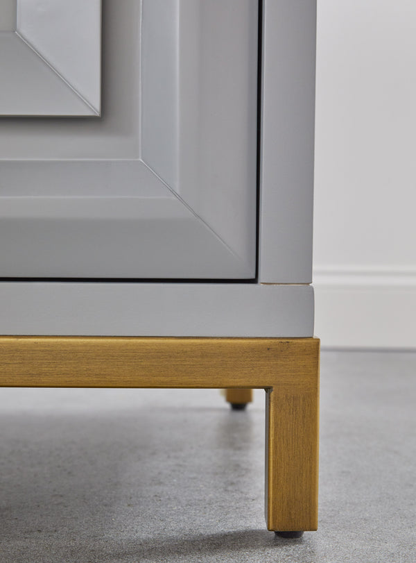 Essentials for Living Traditions Azure Carrera Media Chest 6154.DGR-BGLD/WHT