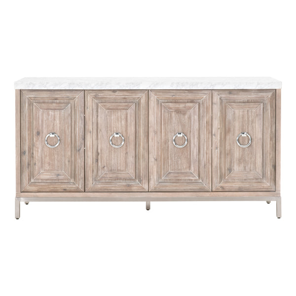 Essentials for Living Traditions Azure Carrera Media Sideboard 6087.NG-BSTL/WHT