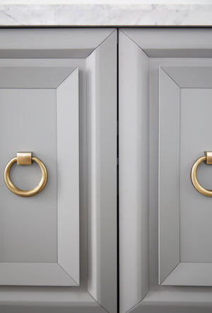 Essentials for Living Traditions Azure Carrera Media Sideboard 6087.DGR-BGLD/WHT