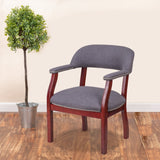 English Elm EE1491 Traditional Commercial Grade Fabric Side Chair Gray Fabric EEV-12119