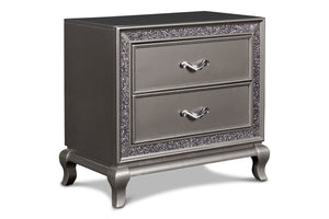 New Classic Furniture Park Imperial Nightstand Pewter B0931P-040