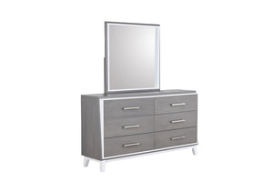 New Classic Furniture Zephyr Mirror White/Gray B192G-060