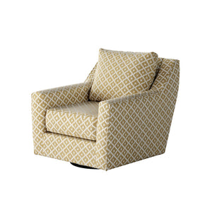 Fusion 67-02G-C Transitional Swivel Glider Chair 67-02G-C Owen Straw