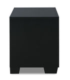 New Classic Furniture Luxor Nightstand Black/Silver B2025-040