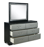 New Classic Furniture Luxor Dresser Black/Silver B2025-050