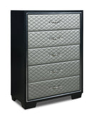 New Classic Furniture Luxor Chest Black/Silver B2025-070