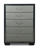 New Classic Furniture Luxor Chest Black/Silver B2025-070