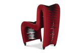 Seat Belt Dining Chair, Red/Black