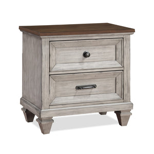 New Classic Furniture Mariana Nightstand with Usb Vintage Creme B2114-040