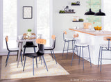 Austin Industrial Dining Table in Brushed Silver by LumiSource
