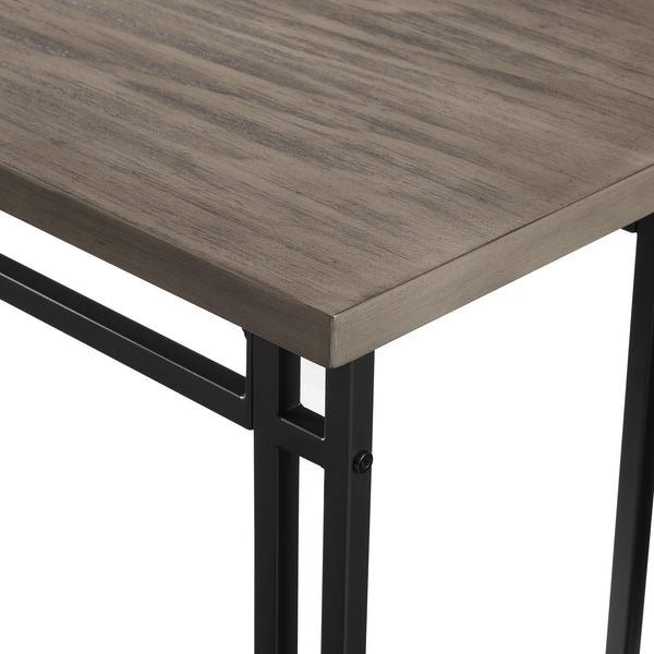 Walker Edison Contemporary Dual-Metal Leg Solid Wood Veneer Dining Bench XIIXR B44MDNGH