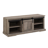 walker edison 48 sliding grooved door entry bench