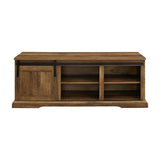 B48SGDEBRO - walker edison 48 sliding grooved door entry bench