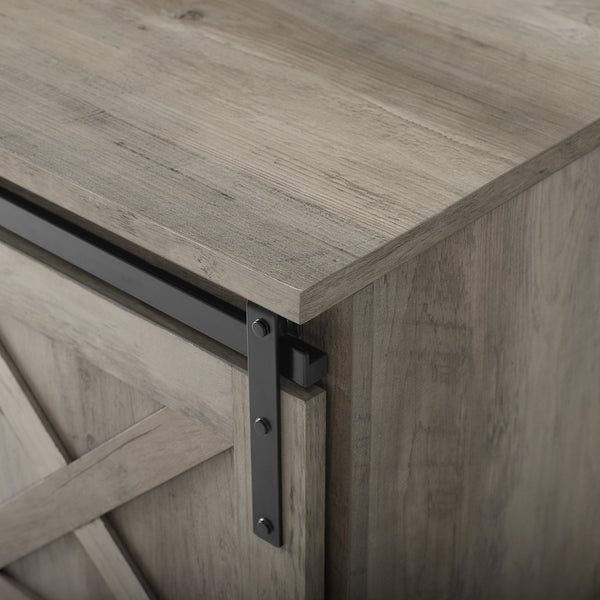 walker edison 48 sliding barn door entry bench