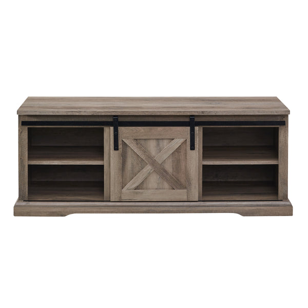 walker edison 48 sliding barn door entry bench