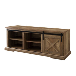 walker edison 48 sliding barn door entry bench