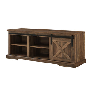 B48SXDEBRO - walker edison 48 sliding barn door entry bench