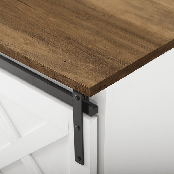 walker edison 48 sliding barn door entry bench