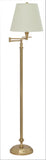 Bennington 61" Weathered Brass Swing Arm Floor Lamp