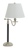Bennington 28.5" Black and Polished Table Lamp