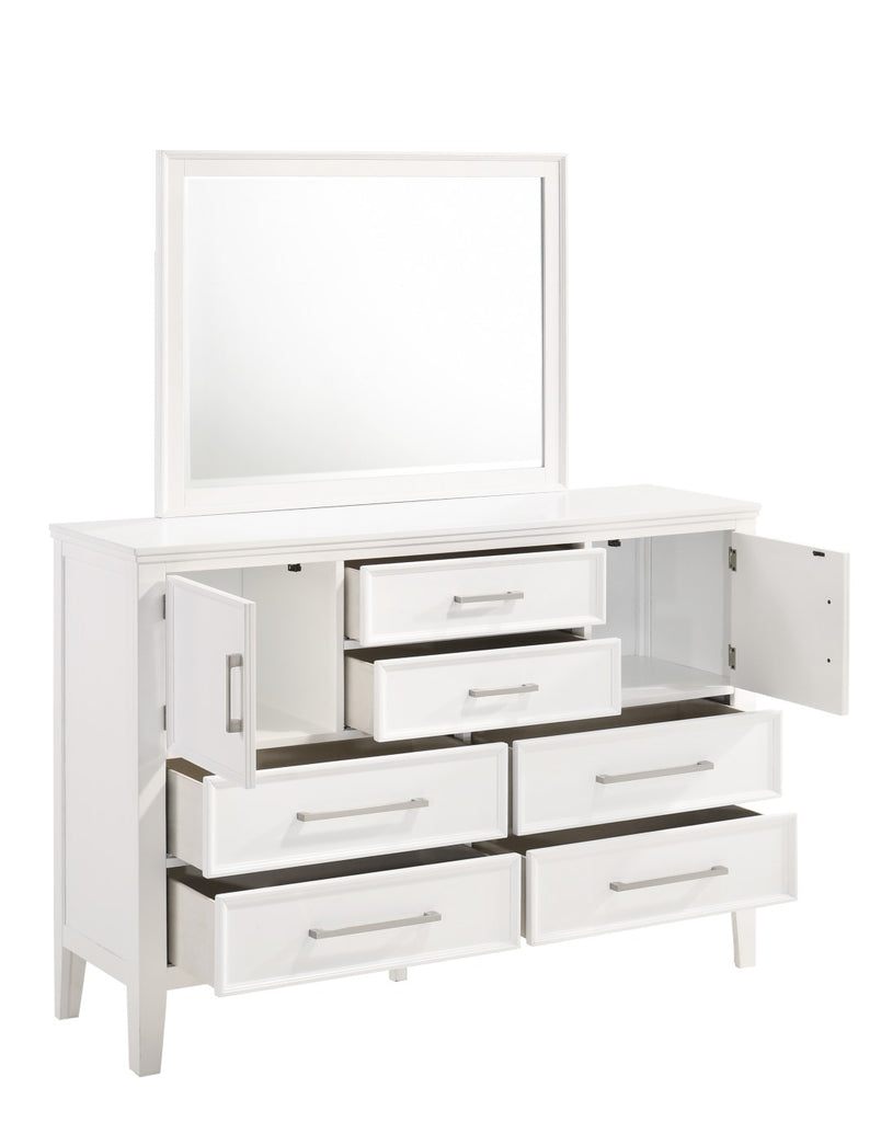 New Classic Furniture Andover Mirror White B677W-060