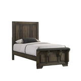 Ashland Twin Bed - Rustic Brown