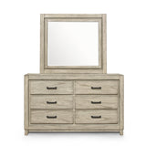 New Classic Furniture Ashland Mirror Rustic White B923W-060