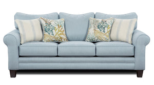 Fusion 1144 Transitional Sleep Sofa 1144 Labyrinth Sky Sleeper
