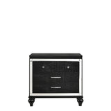 New Classic Furniture Valentino Nightstand Black BA9698B-040