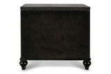 New Classic Furniture Valentino Nightstand Black BA9698B-040