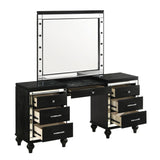 New Classic Furniture Valentino Vanity Table Black BA9698B-090