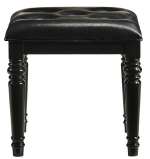 New Classic Furniture Valentino Vanity Table Stool Black BA9698B-092