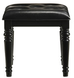 New Classic Furniture Valentino Vanity Table Stool Black BA9698B-092